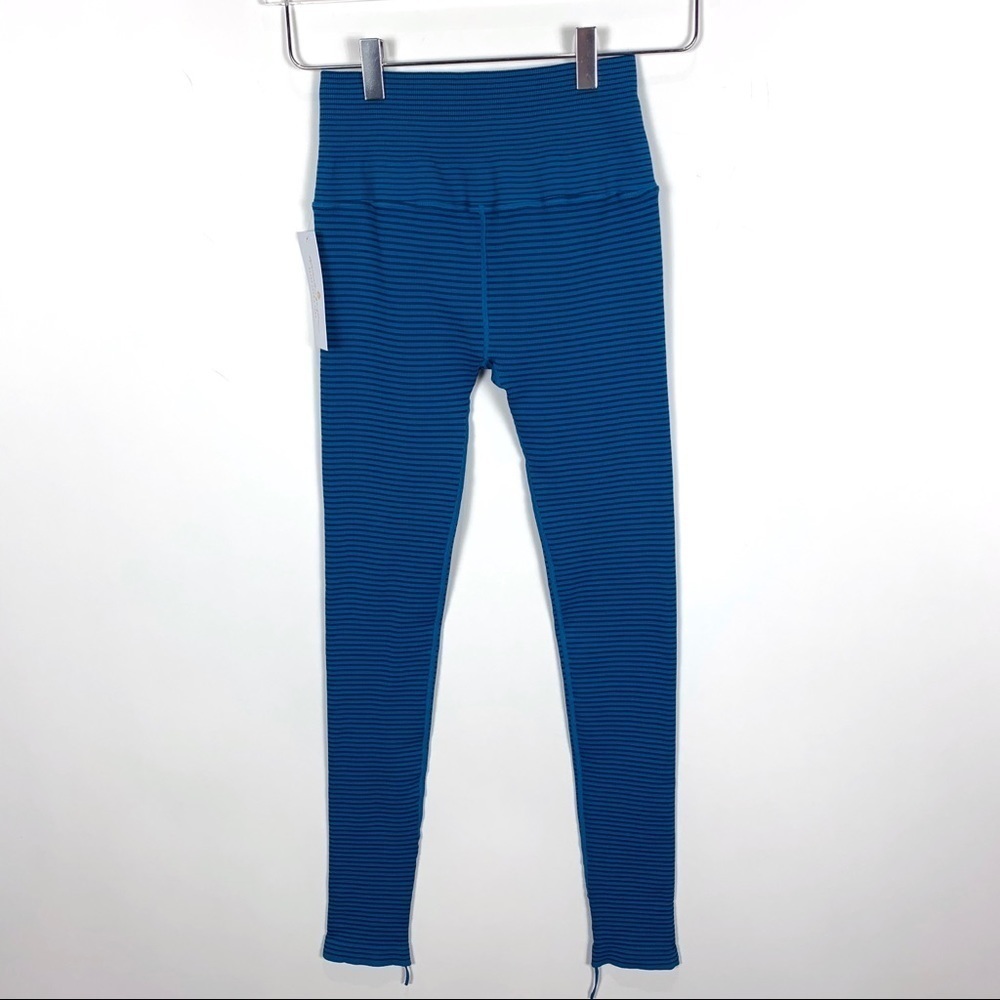 Spiritual Gangster Striped leggings blue XS/S